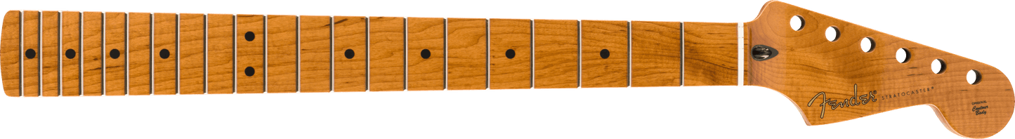 Roasted Maple Stratocaster Neck, 21 Narrow Tall Frets, 9.5", C Shape