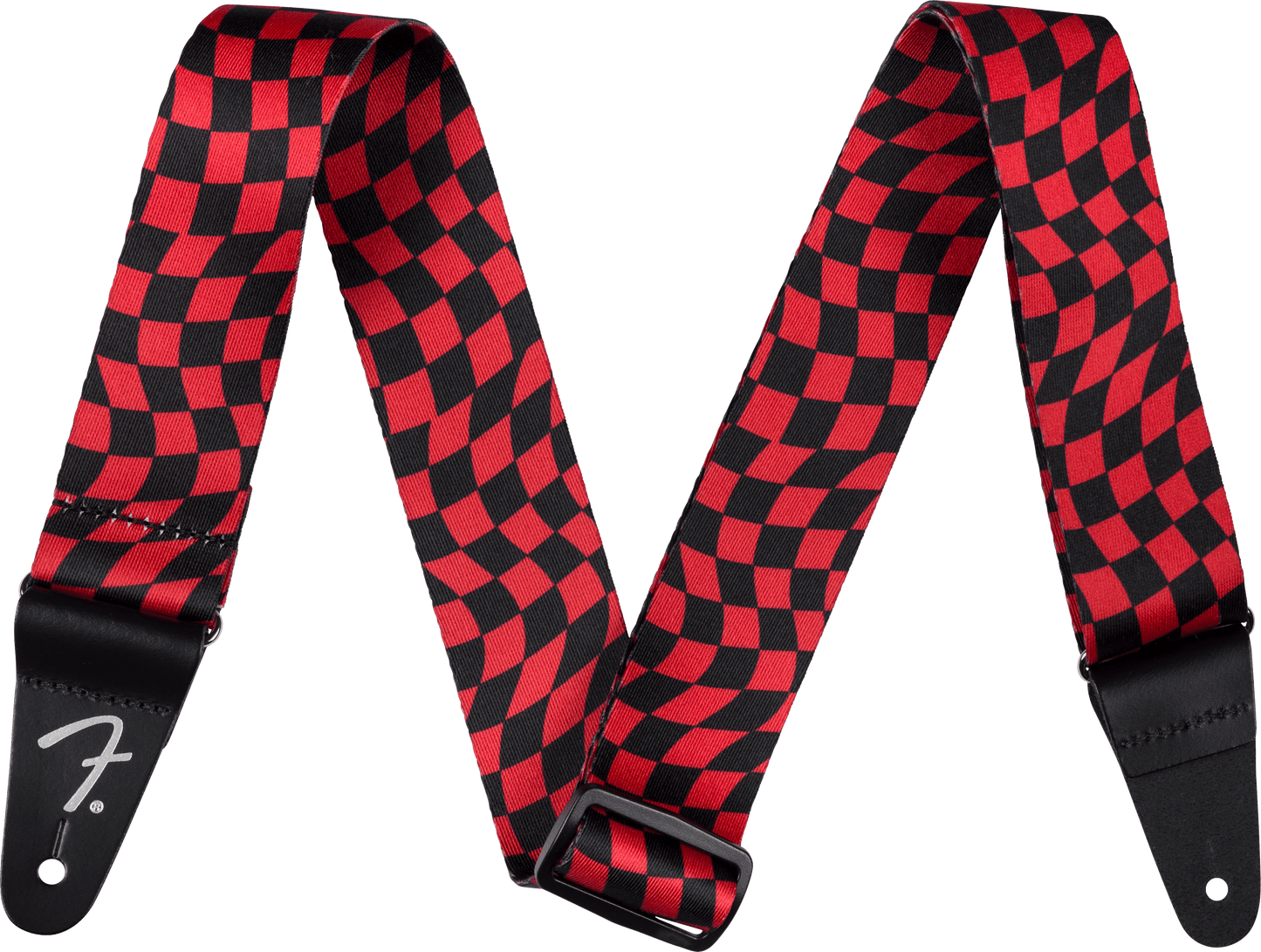 Wavy Checkerboard Polyester Strap