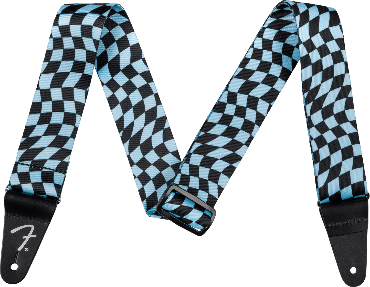 Wavy Checkerboard Polyester Strap
