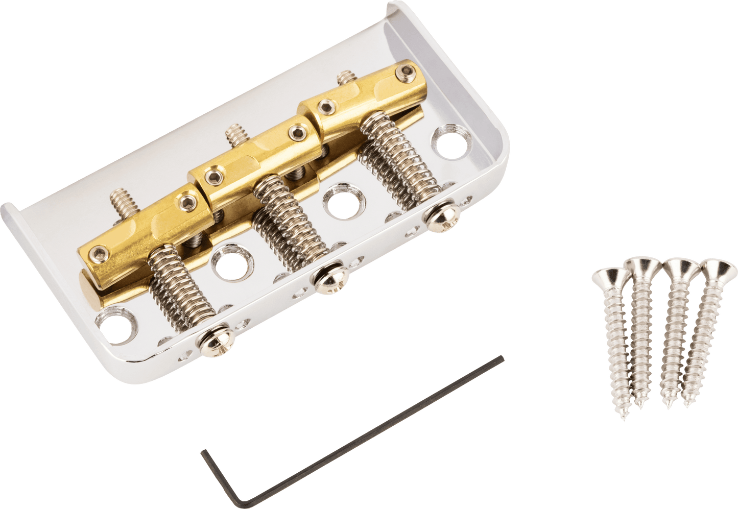 3-Saddle Custom "Cut-Off" Vintage-Style Tele® Bridge with Compensated Brass Saddles
