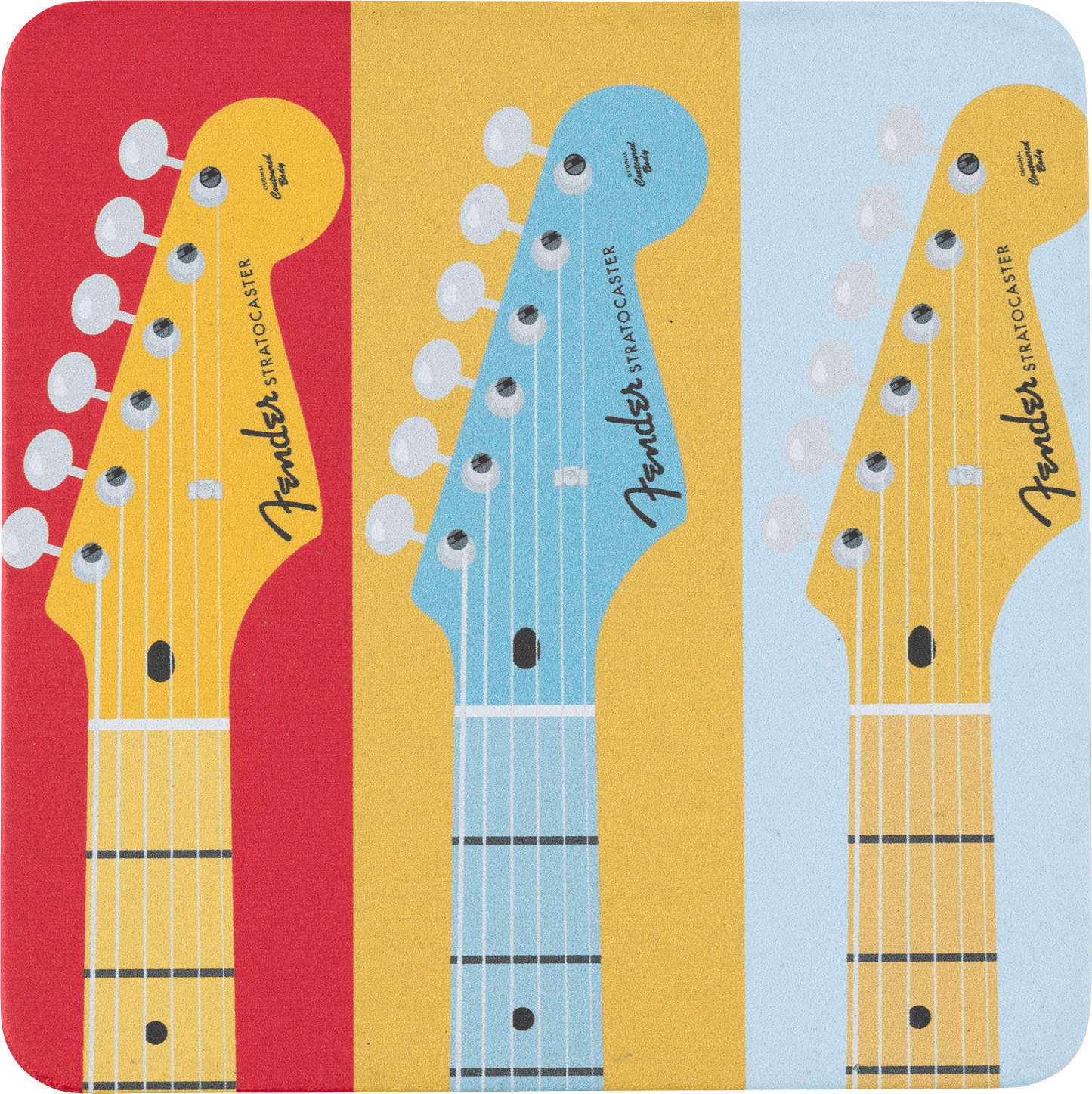 Fender® Stratocaster™ Modern Design Coaster Set