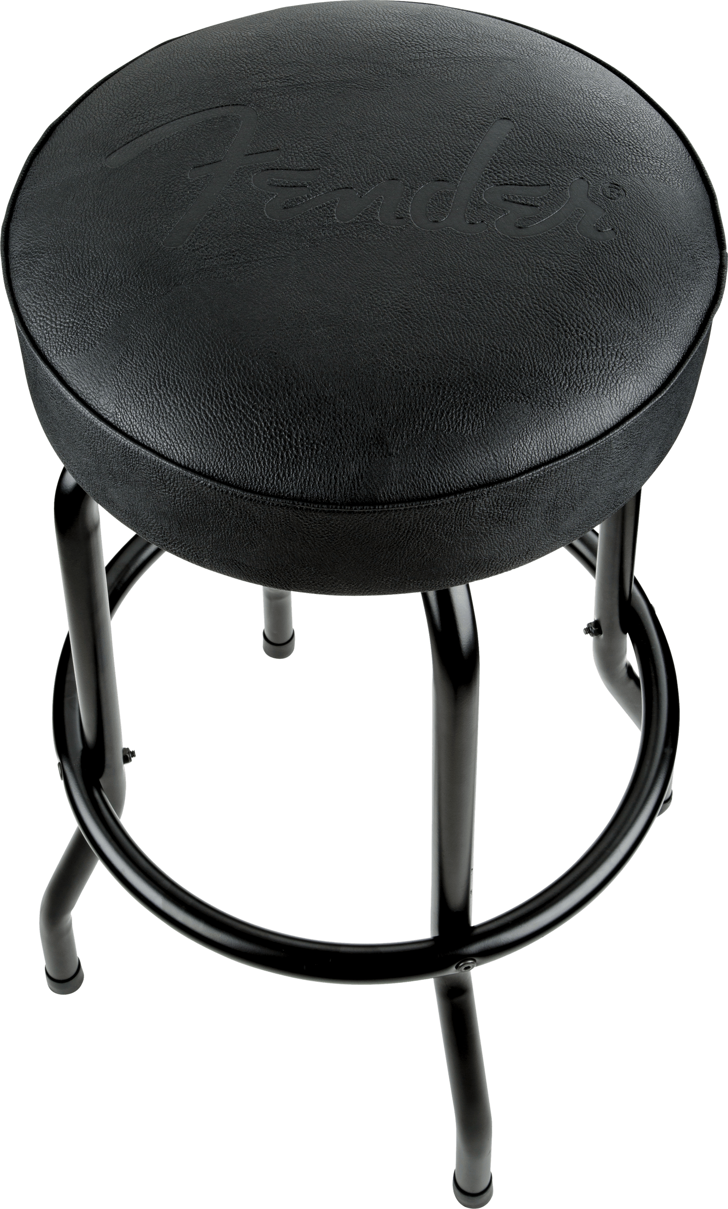 Fender® Embossed Black Logo Barstool, Black